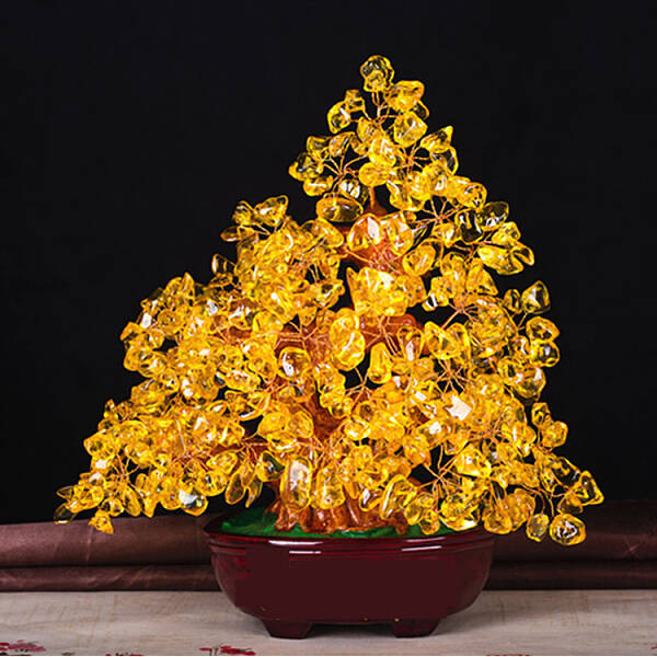 Synthetic Citrine Tree Ornaments