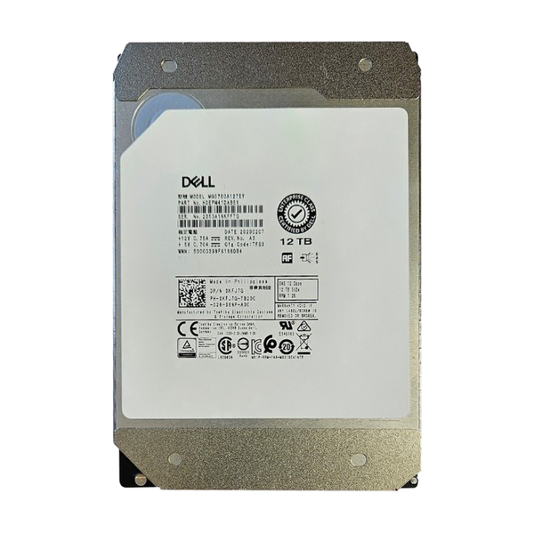 0KFJ7G Dell 12TB 12Gb/s SAS 7200 3.5-inch 256MB Hard Drive
