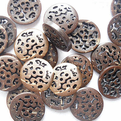 Round Hollow-Out 2-hole Basic Sewing Button