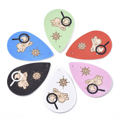 PU Leather Big Pendants