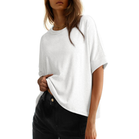 Dokotoo Women's Tops for Women 2025 Loose Oversized Basic Tee Comfortable Soft Fabric Flattering Fit - Womenswear