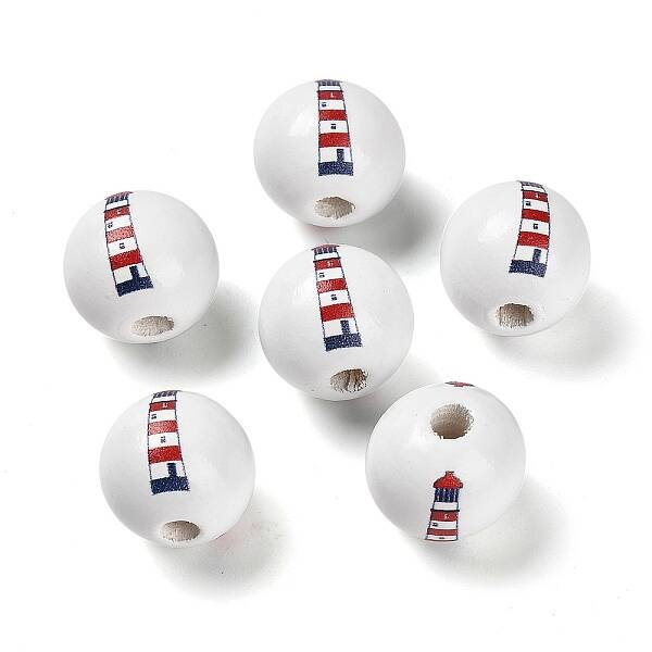 Natural Wood European Beads
