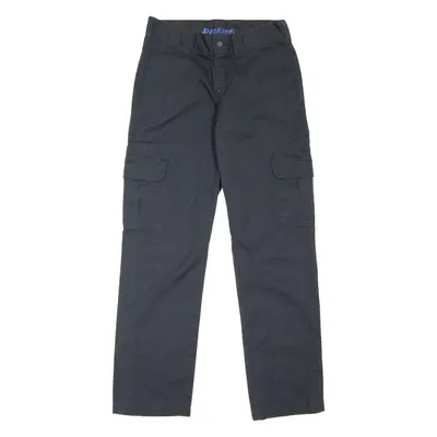 DICKIES Cargo Workwear Womens Trousers Black Slim Straight W29 L32