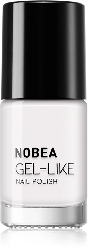 NOBEA Day-to-Day Gel-like nail polish gel effect color Snow white #N57 6 ml