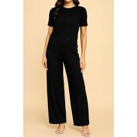 Geminis - Women’s Crinkle Short Sleeve Top & Pants Set