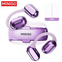 MINISO X39 Open Ear Bluetooth 5.4 Headphones, True Wireless Over Ear Headsets, 40Hrs Long Battery Playtime for Music Work Ear...