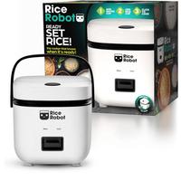 Rice Robot - All in One Cooker - Cook Anything with a single button! PFAS-free, Nonstick Ceramic Bowl, 1 Quart Capacity, Stea...
