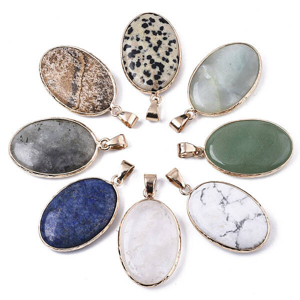 Natural Mixed Gemstone Pendants