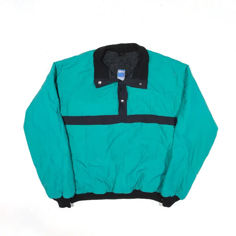 FROSTLINE KITS 1/4 Closure Insulated Jacket Green Shell Mens L