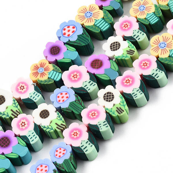 Handmade Polymer Clay Beads Strands