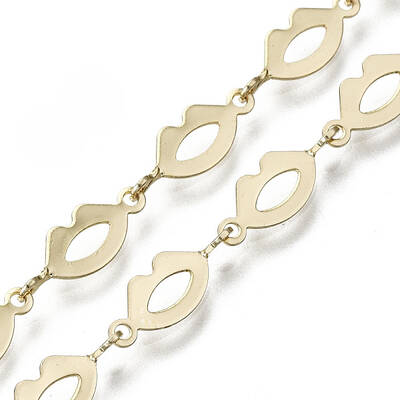 Brass Lip Link Chains