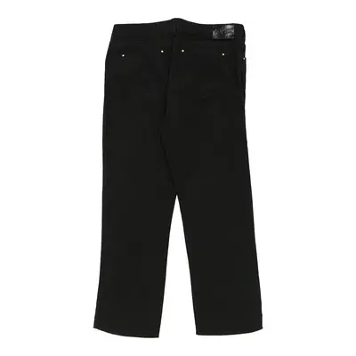 Armani Jeans Trousers - 34W 28L Black Cotton
