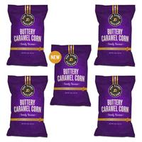 Pop Daddy Buttery Caramel Corn 5 PACK | Clean Label, Premium Caramel Corn | 8oz Individual Bags | 5 Pack |