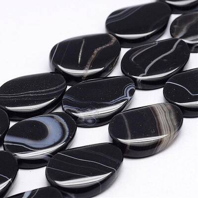 Natural Agate Bead Strands