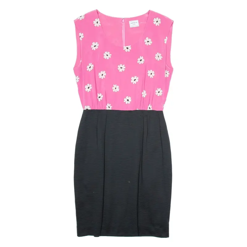 AKRIS Womens Pencil Dress Pink Floral Sleeveless Knee Length S