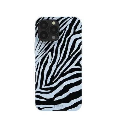 Powder Blue Zebra iPhone 13 Pro Max Case