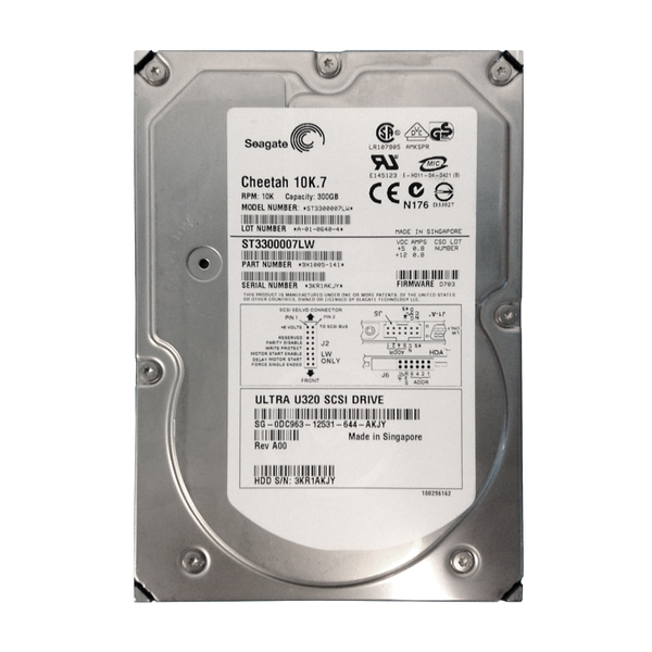 9X1005-141 Seagate 300GB Ultra-320 SCSI 10000 3.5-inch 8MB Hard Drive