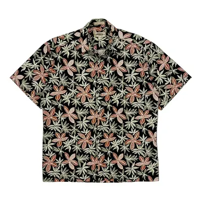 Campia Moda Hawaiian Shirt - Medium Black Cotton