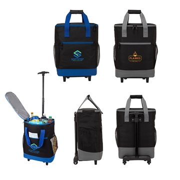 12 Promotional Chandler 36-Can Rolling Cooler - Wheeled & Heat ...