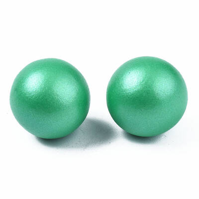 Painted Round Schima Wood Earrings for Girl Women