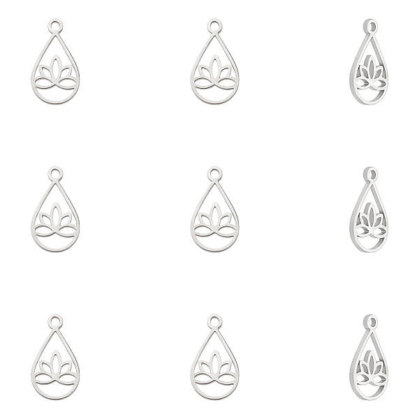 10Pcs 304 Stainless Steel Charms
