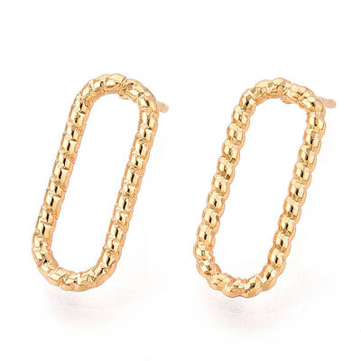 Brass Stud Earrings