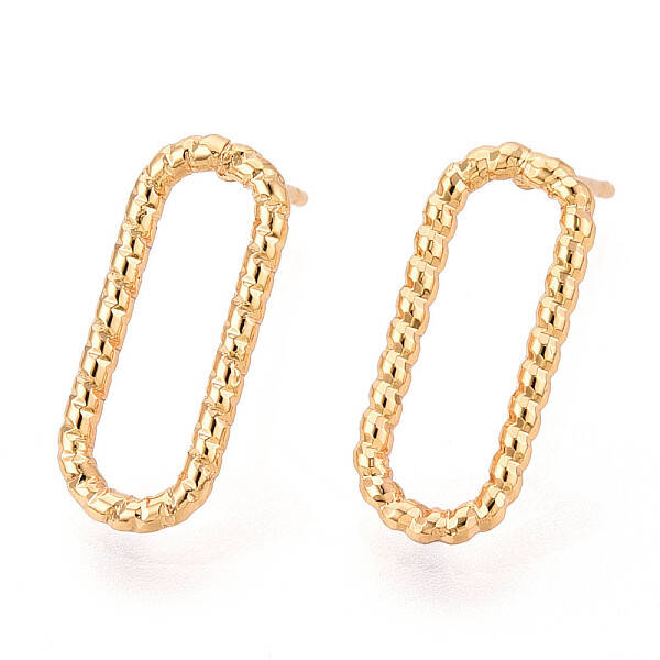 Brass Stud Earrings
