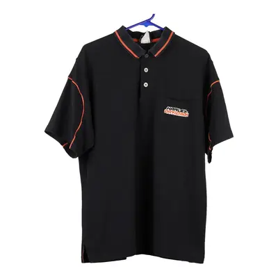 Tecumseh, Michigan Harley Davidson Polo Shirt - XL Black Cotton Blend