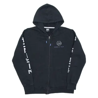 SUPER MARIO Mens Black Hoodie Full Zip XL