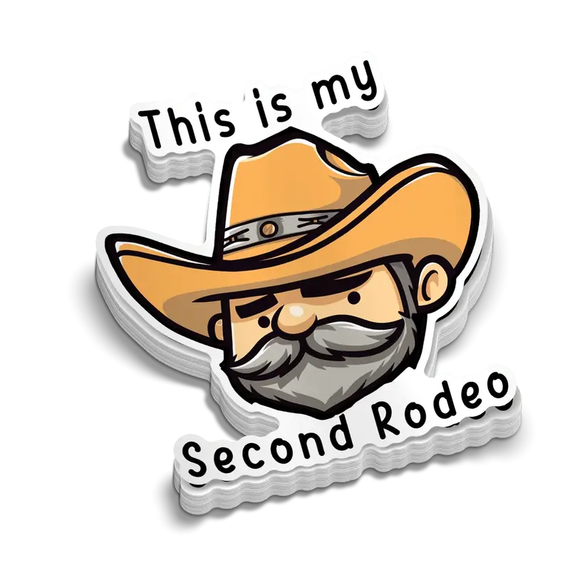 Second Rodeo - Hard Hat Decal