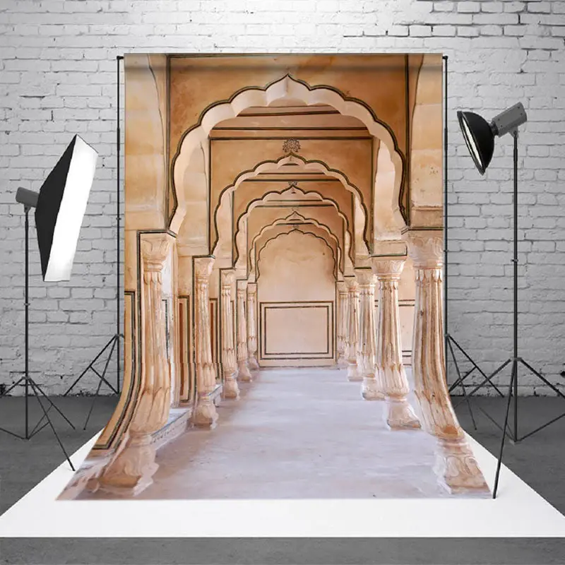 Aperturee Ornate Pillar Archway Classic Architectural Backdrop - Aperturee
