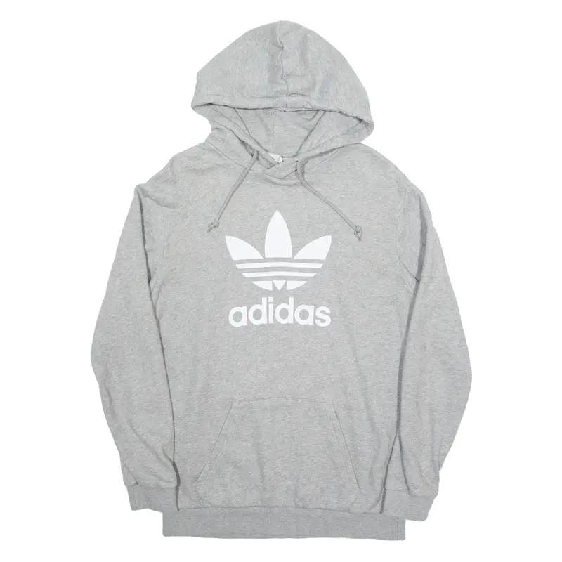 ADIDAS Mens Grey Hoodie M