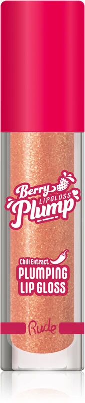 Rude Cosmetics Berry Plump Plumping Hydrating Lip Gloss Color Fairy 4 g
