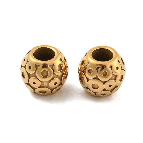 Ion Plating(IP) 304 Stainless Steel European Beads