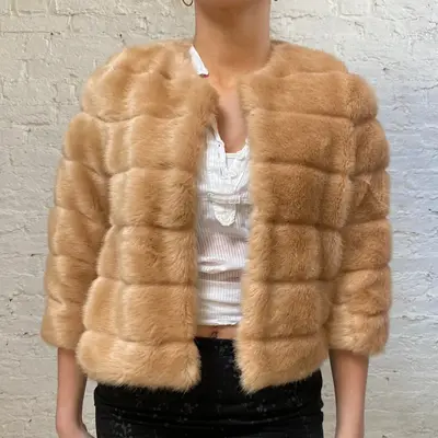 Imperial Jacket - Small Pink Faux Fur