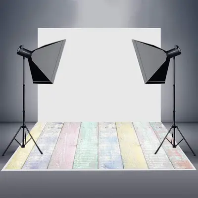 Candy Colorful Wood Rubber Floor Mat For Photography - Aperturee