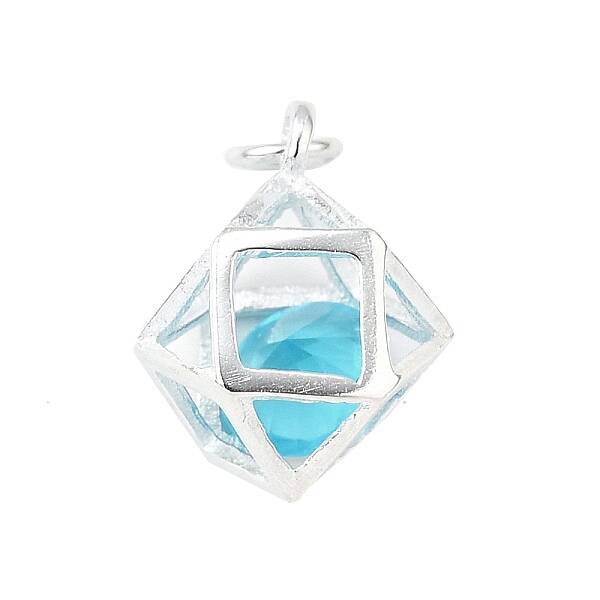 S925 Sterling Silver with Cubic Zirconia Charms