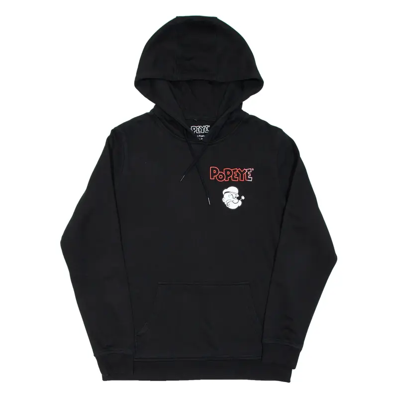 POPEYE Don't Bro Me If You Don't Know Me Mens Black Hoodie XL