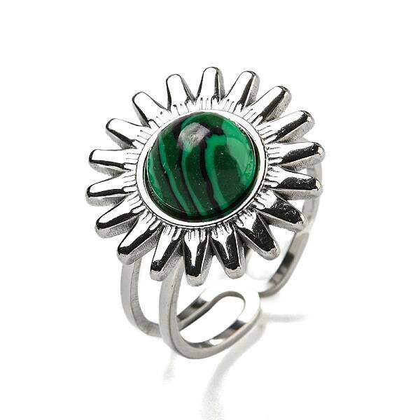 Sun 304 Stainless Steel Open Cuff Rings