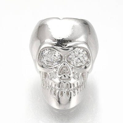 Brass Cubic Zirconia Beads