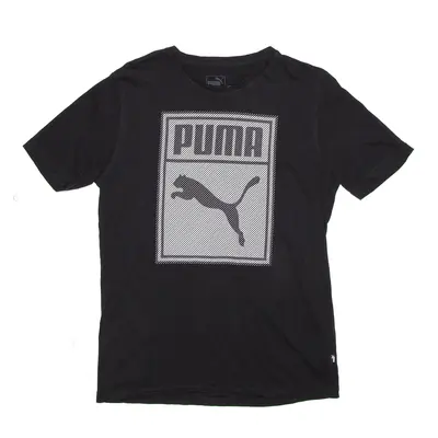 PUMA Sports Black Short Sleeve T-Shirt Mens S