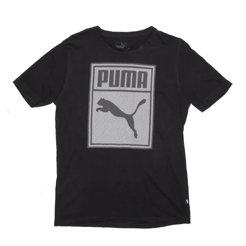PUMA Sports Black Short Sleeve T-Shirt Mens S