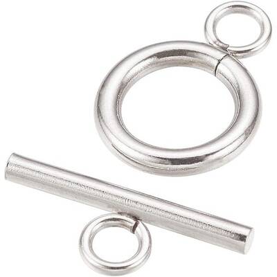 50Pcs 304 Stainless Steel Toggle Clasps