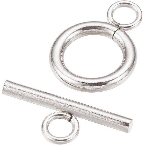 50Pcs 304 Stainless Steel Toggle Clasps
