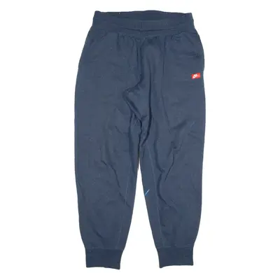 NIKE Mens Joggers Blue Tapered XL W34 L31