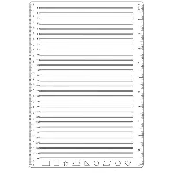 Plastic A4 Straight Line Stencil Template