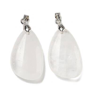 Natural Quartz Crystal Pendants