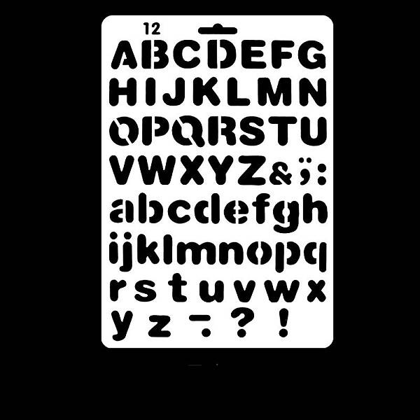 PET Plastic Hollow Painting Silhouette Stencil