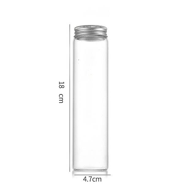 Column Glass Screw Top Bead Storage Tubes