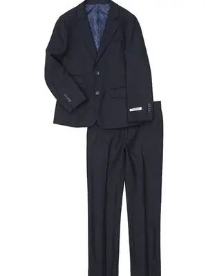 Mens Navy Blue Wedding Tuxedo - Dark Blue Tuxedo Suit Little Boys and Toddlers Navy Blue Gingham Check Suit